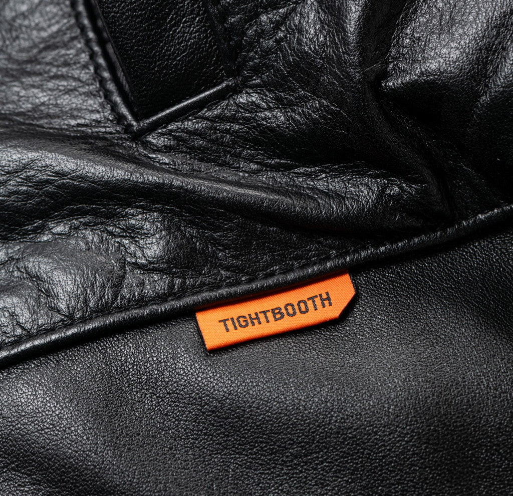 TBKB | SHORT LEATHER MONSTER PARKA #BLACK [FW23-TBKB01]