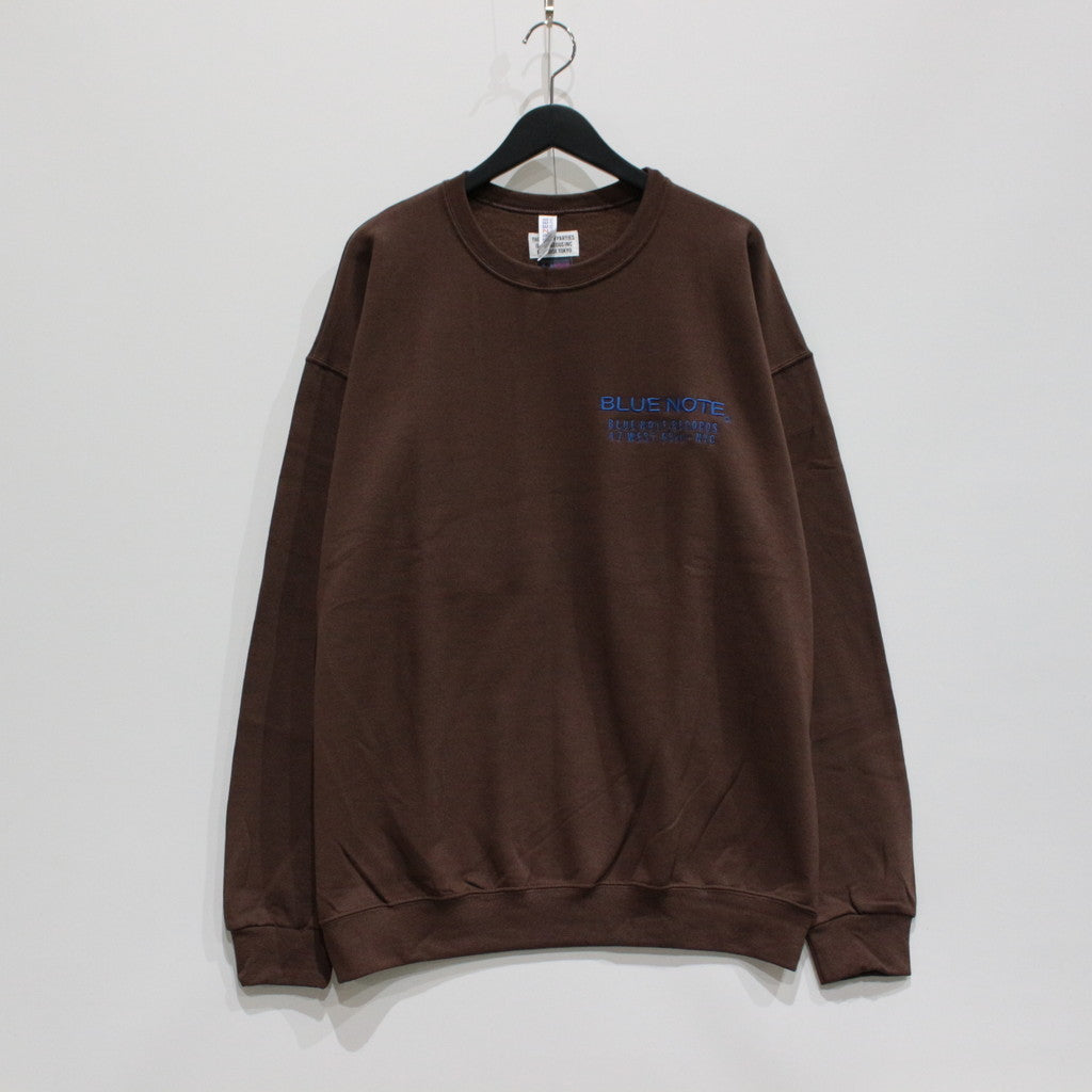 BLUE NOTE | CREW NECK SWEAT SHIRT -TYPE 4- #BROWN [BLUENOTE-WM-SS08]
