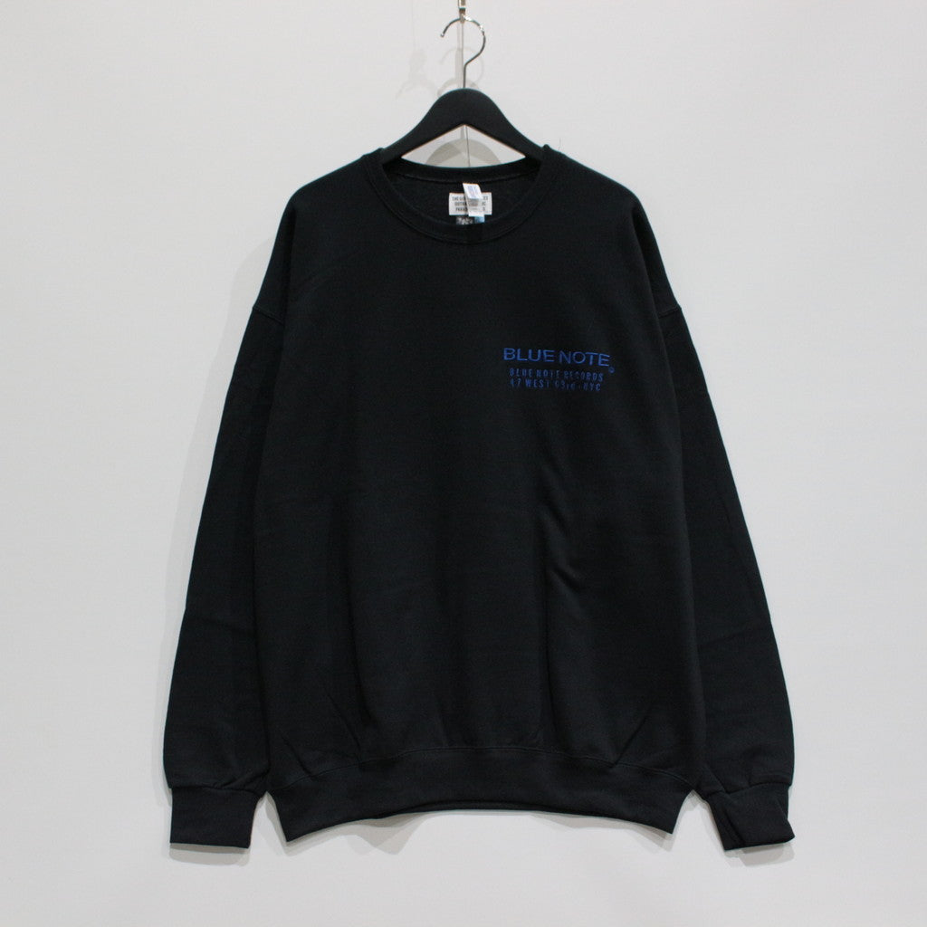藍色音符 | 圓領運動衫 - 類型 1- #黑色 [BLUENOTE-WM-SS05]