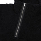 HEAVY WOOL BOA HALF ZIP #BLACK [CES24CS22]