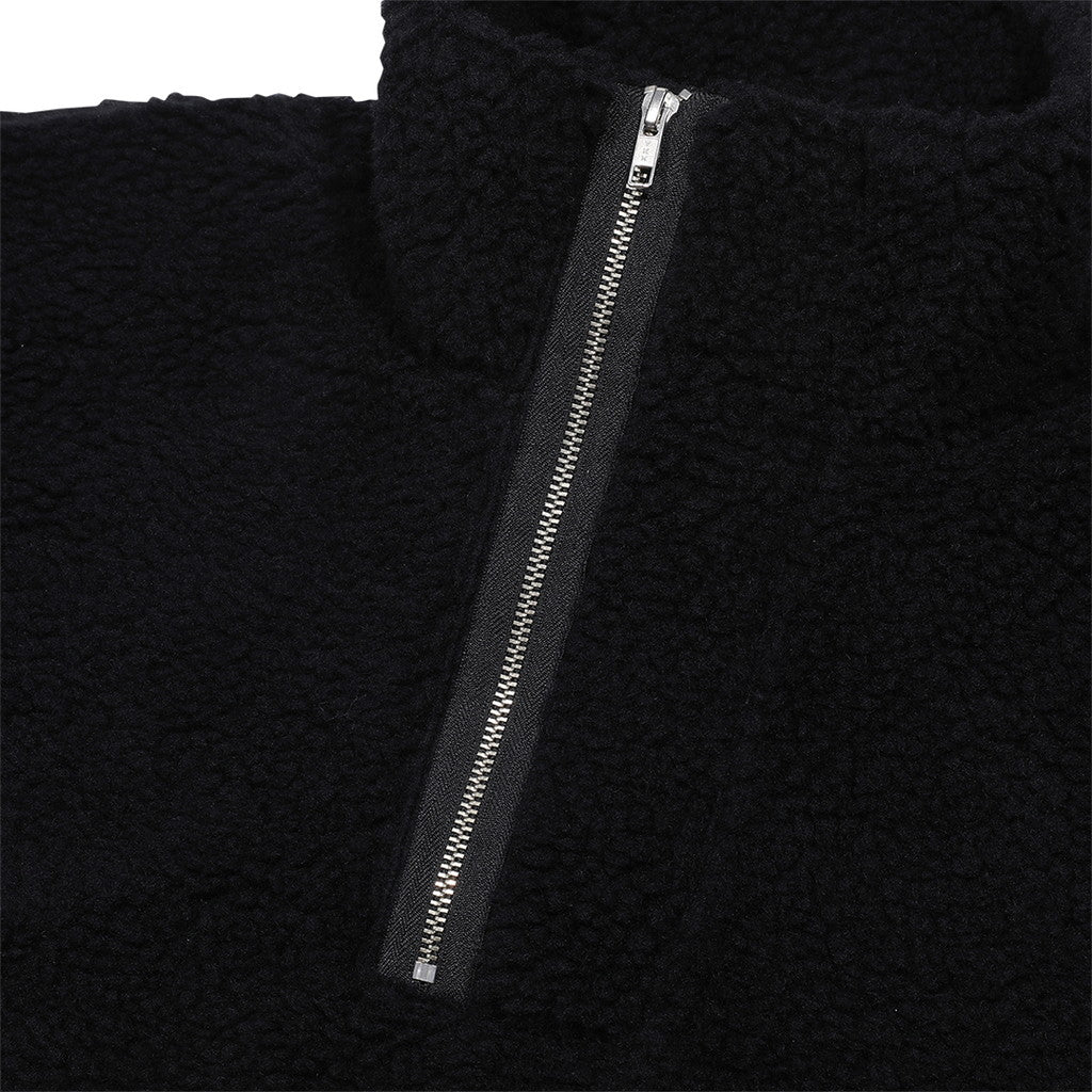 HEAVY WOOL BOA HALF ZIP #BLACK [CES24CS22]