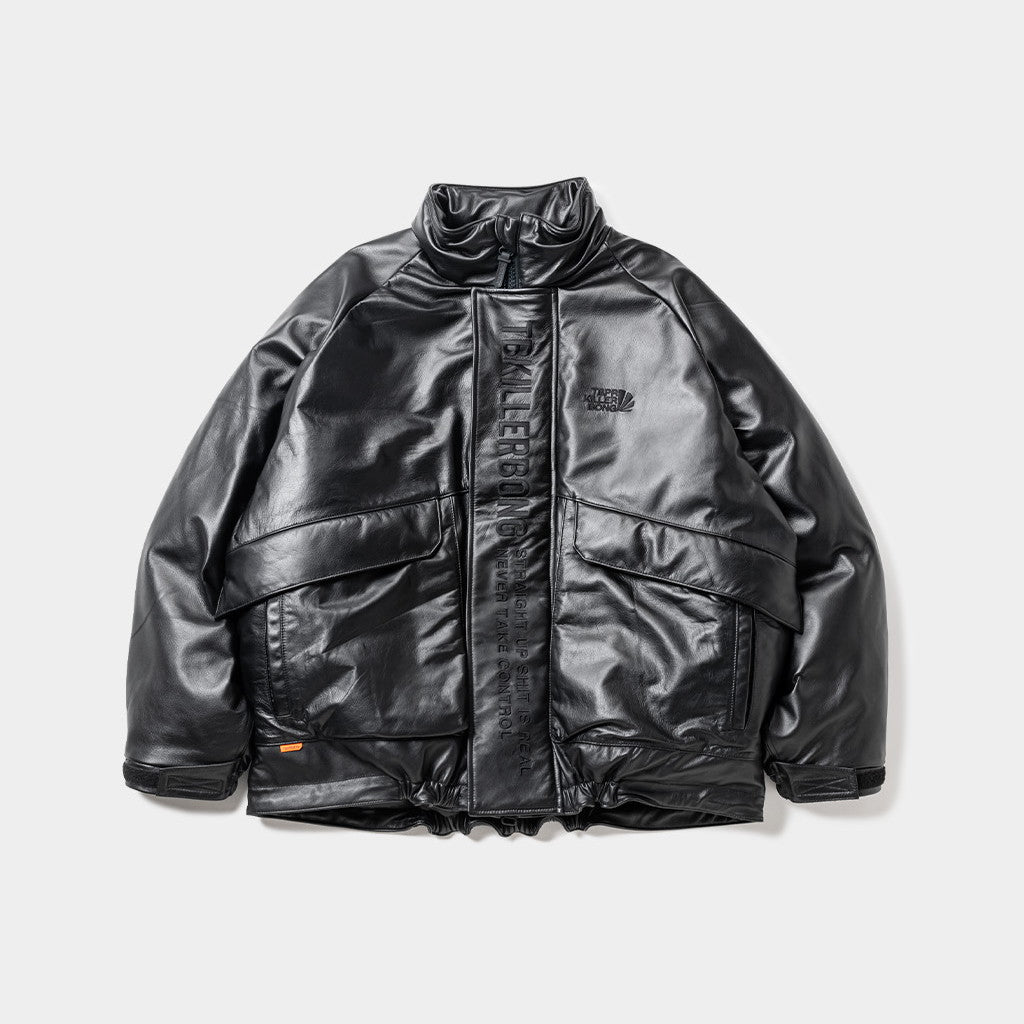 TBKB | SHORT LEATHER MONSTER PARKA #BLACK [FW23-TBKB01]