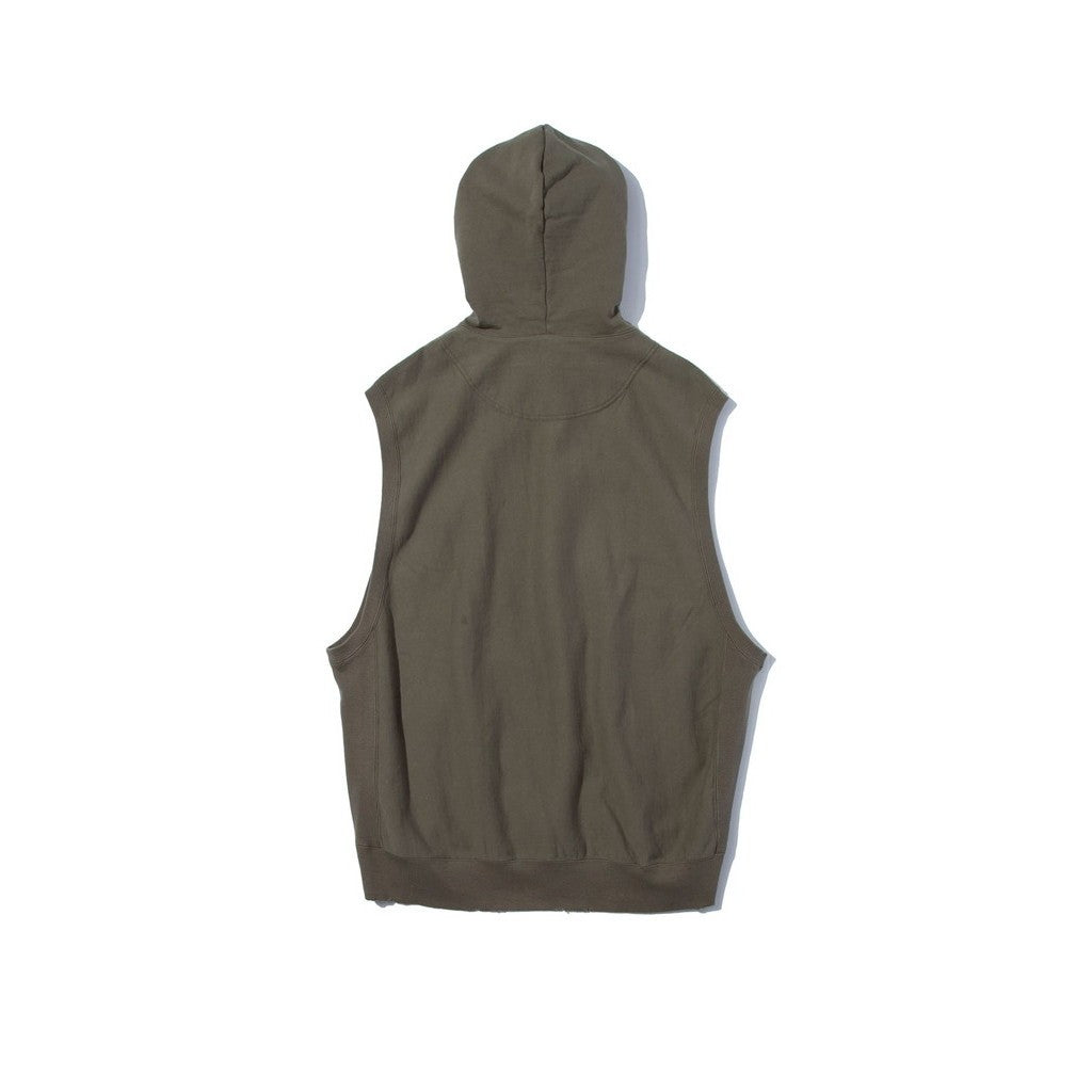 RE SWEAT HOODIE VEST #OLIVE [FSU12241U0002]