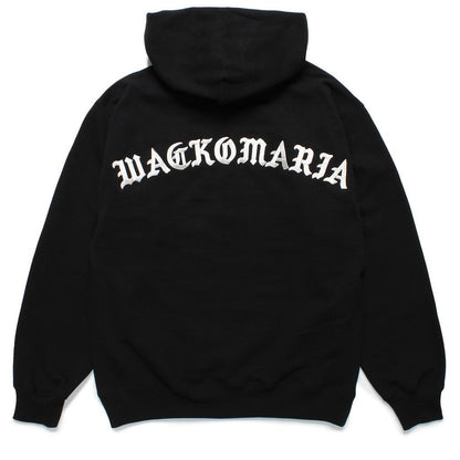 HEAVY WEIGHT PULLOVER HOODED SWEAT SHIRT -TYPE 2- #BLACK [24SS-WMC-SS05]