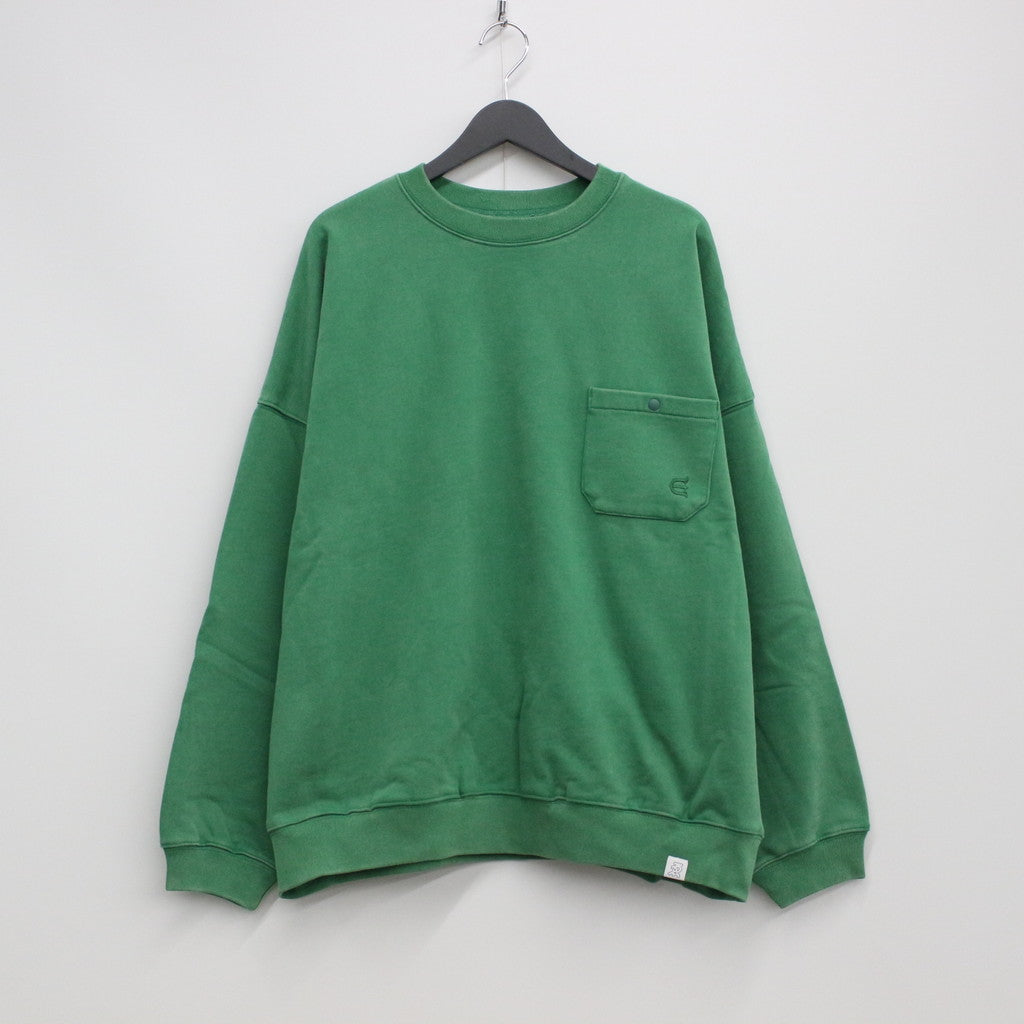 成人水洗圓領毛衣 #綠色 [23SS-SW02-7334]