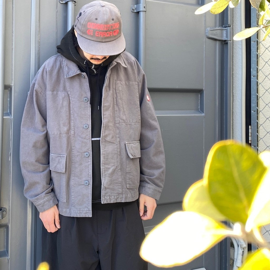 BRUSHED SOFT COTTON JACKET #GREY [CES25JK19]