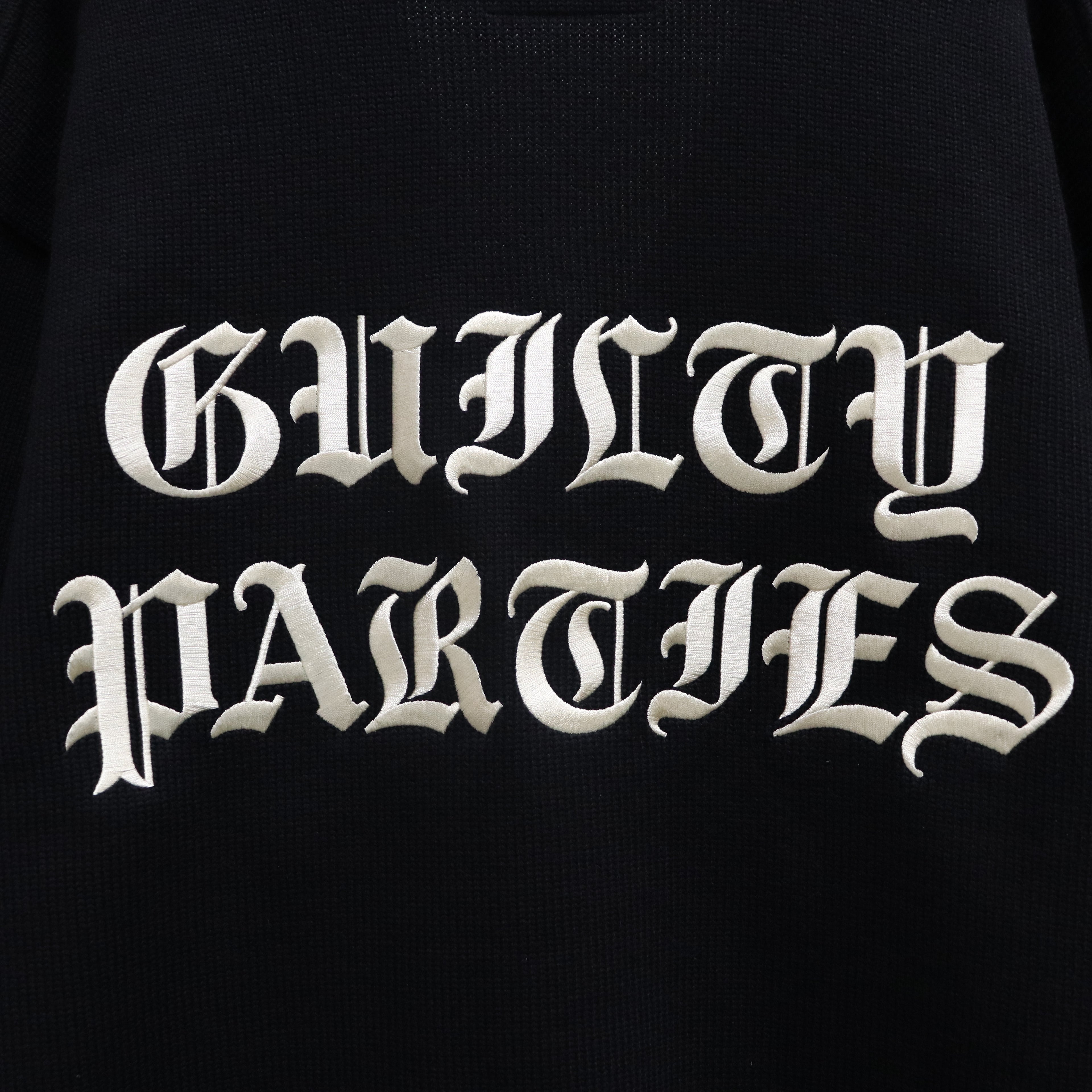 LETTERED CARDIGAN -TYPE 2- #BLACK [23FW-WMK-KN24]