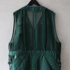 ROPE MESH LONG VEST #GREEN [FSU10241U0001]