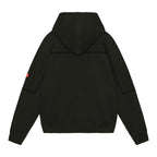 TAPED CUT ZIP HEAVY HOODIE #BLACK [CES24CS08]
