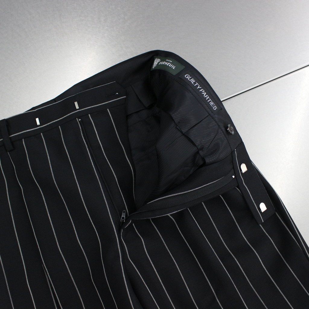 PLEATED TROUSERS -TYPE 2- #BLACK [24SSE-WMP-TR03]