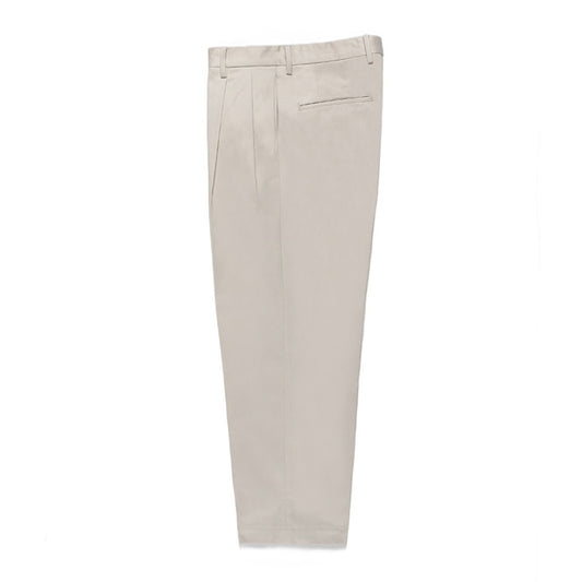 DOUBLE PLEATED CHINO TROUSERS #WHITE [24SS-WMP-PT10]