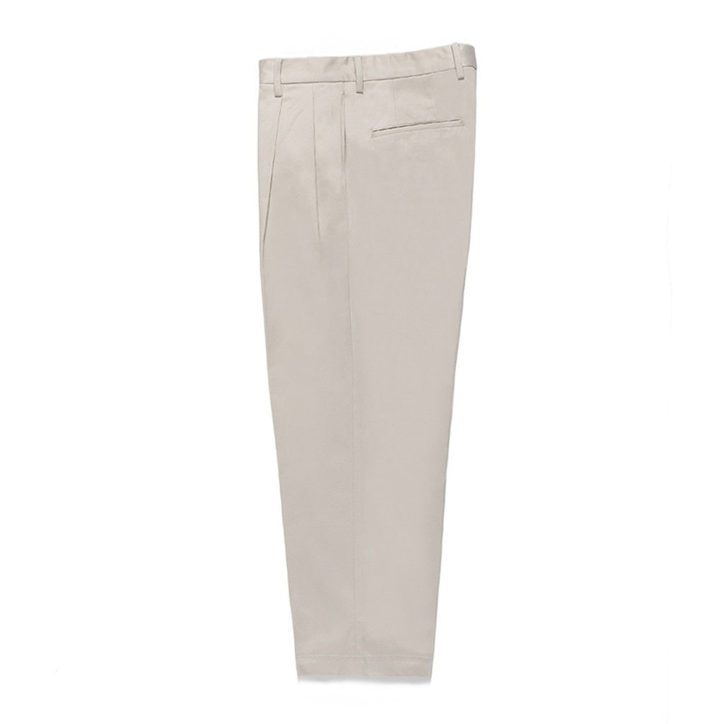 DOUBLE PLEATED CHINO TROUSERS #WHITE [24SS-WMP-PT10]